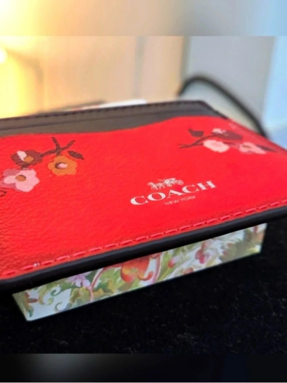 COACH Card Case Baby Bouquet Print NWOT - Picture 4 of 6
